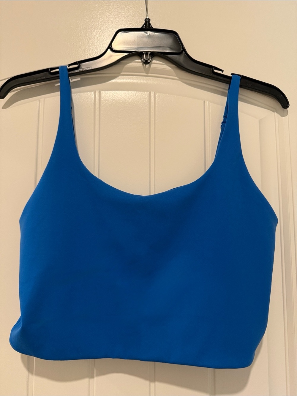Athleta Blue Longline Sports Bra Crop Top